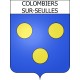 Colombiers-sur-Seulles Sticker wappen, gelsenkirchen, augsburg, klebender aufkleber