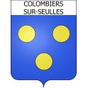 Adesivi stemma Colombiers-sur-Seulles adesivo
