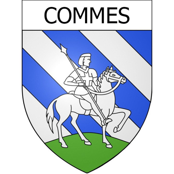 Pegatinas escudo de armas de Commes adhesivo de la etiqueta engomada