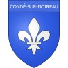 Pegatinas escudo de armas de Condé-sur-Noireau adhesivo de la etiqueta engomada