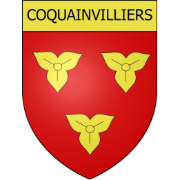Coquainvilliers 14 ville Stickers blason autocollant adhésif
