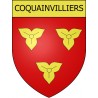 Pegatinas escudo de armas de Coquainvilliers adhesivo de la etiqueta engomada