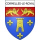 Stickers coat of arms Cormelles-le-Royal adhesive sticker