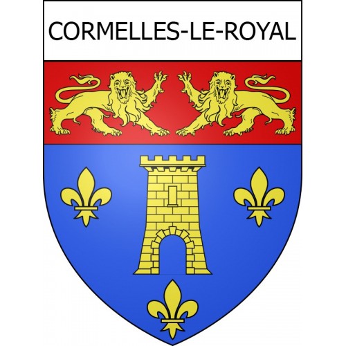 Cormelles-le-Royal Sticker wappen, gelsenkirchen, augsburg, klebender aufkleber