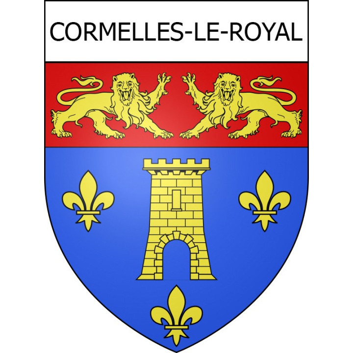 Cormelles-le-Royal Sticker wappen, gelsenkirchen, augsburg, klebender aufkleber