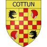 Cottun 14 ville Stickers blason autocollant adhésif