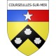 Stickers coat of arms Courseulles-sur-Mer adhesive sticker