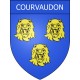 Stickers coat of arms Courvaudon adhesive sticker