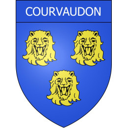 Courvaudon Sticker wappen, gelsenkirchen, augsburg, klebender aufkleber