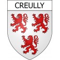 Creully 14 ville Stickers blason autocollant adhésif