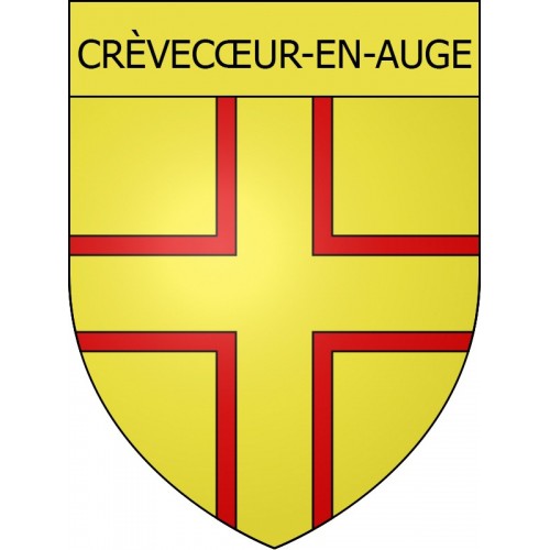 Crèvecœur-en-Auge Sticker wappen, gelsenkirchen, augsburg, klebender aufkleber