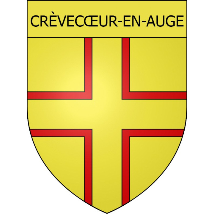 Stickers coat of arms Crèvecœur-en-Auge adhesive sticker