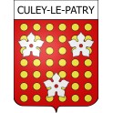 Pegatinas escudo de armas de Culey-le-Patry adhesivo de la etiqueta engomada