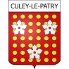 Pegatinas escudo de armas de Culey-le-Patry adhesivo de la etiqueta engomada