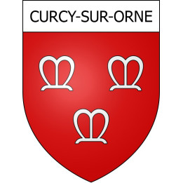 Curcy-sur-Orne Sticker wappen, gelsenkirchen, augsburg, klebender aufkleber
