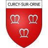 Curcy-sur-Orne Sticker wappen, gelsenkirchen, augsburg, klebender aufkleber