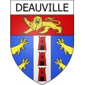 Pegatinas escudo de armas de Deauville adhesivo de la etiqueta engomada