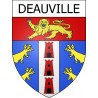 Pegatinas escudo de armas de Deauville adhesivo de la etiqueta engomada