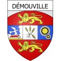 Pegatinas escudo de armas de Démouville adhesivo de la etiqueta engomada
