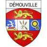 Pegatinas escudo de armas de Démouville adhesivo de la etiqueta engomada