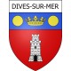 Stickers coat of arms Dives-sur-Mer adhesive sticker