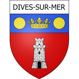 Stickers coat of arms Dives-sur-Mer adhesive sticker