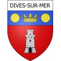 Dives-sur-Mer 14 ville Stickers blason autocollant adhésif