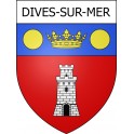 Pegatinas escudo de armas de Dives-sur-Mer adhesivo de la etiqueta engomada