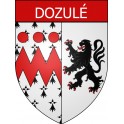 Dozulé 14 ville Stickers blason autocollant adhésif