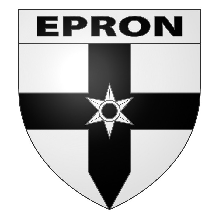 Pegatinas escudo de armas de Épron adhesivo de la etiqueta engomada