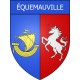 Stickers coat of arms Équemauville adhesive sticker