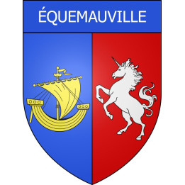 Équemauville 14 ville Stickers blason autocollant adhésif