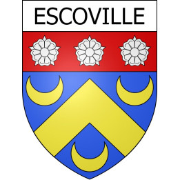 Stickers coat of arms Escoville adhesive sticker