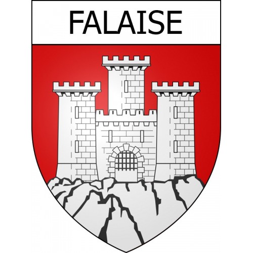 Pegatinas escudo de armas de Falaise adhesivo de la etiqueta engomada