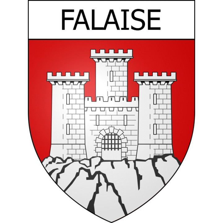 Pegatinas escudo de armas de Falaise adhesivo de la etiqueta engomada