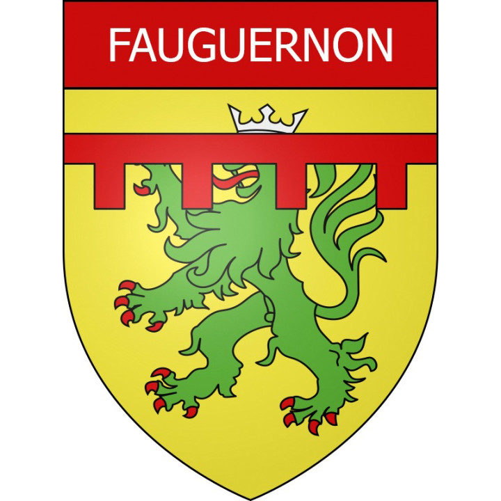 Fauguernon 14 ville Stickers blason autocollant adhésif