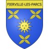 Stickers coat of arms Fierville-les-Parcs adhesive sticker