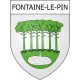 Fontaine-le-Pin 14 ville Stickers blason autocollant adhésif