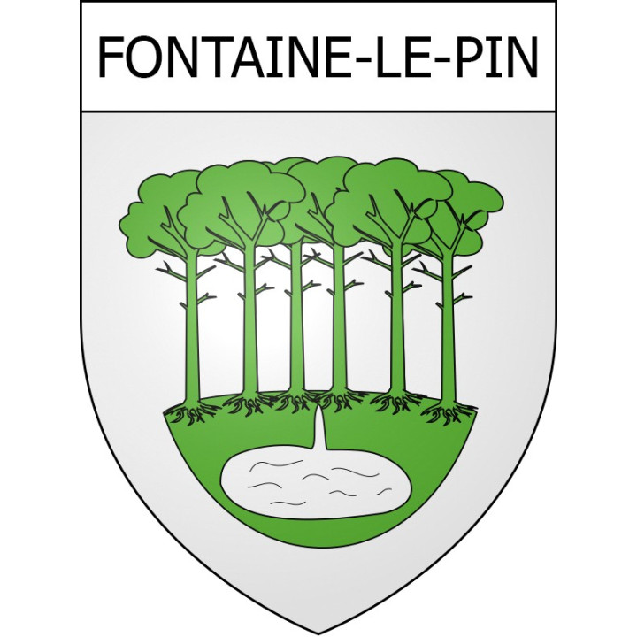 Stickers coat of arms Fontaine-le-Pin adhesive sticker