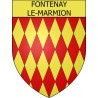 Stickers coat of arms Fontenay-le-Marmion adhesive sticker