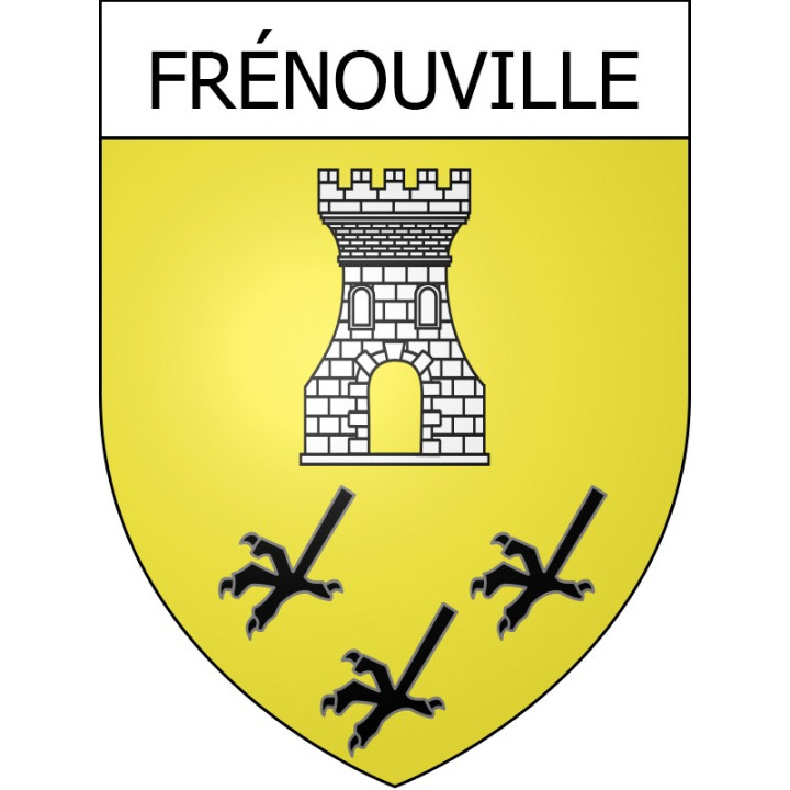 Frénouville Sticker wappen, gelsenkirchen, augsburg, klebender aufkleber