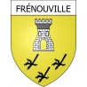 Stickers coat of arms Frénouville adhesive sticker