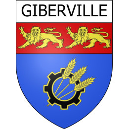 Stickers coat of arms Giberville adhesive sticker