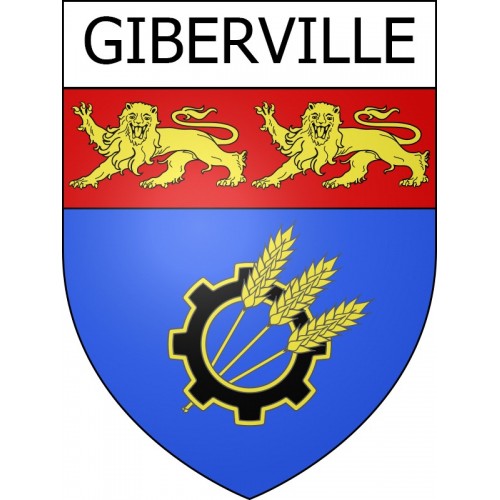 Stickers coat of arms Giberville adhesive sticker