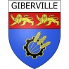 Giberville Sticker wappen, gelsenkirchen, augsburg, klebender aufkleber