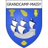 Adesivi stemma Grandcamp-Maisy adesivo