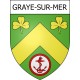 Stickers coat of arms Graye-sur-Mer adhesive sticker