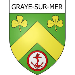 Stickers coat of arms Graye-sur-Mer adhesive sticker