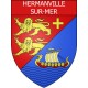 Hermanville-sur-Mer 14 ville Stickers blason autocollant adhésif