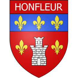 Honfleur Sticker wappen, gelsenkirchen, augsburg, klebender aufkleber
